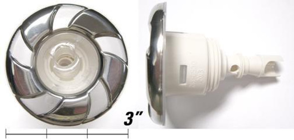 Cal Spas 3" Cal Spa Jet Insert, Candy Cane, Micro Flow (mfd) THD, Directional, PLUCS2296808S  Cal Spas 3" Cal Spa Jet Insert, Candy Cane, Micro Flow (mfd) THD, Directional, PLUCS2296808S