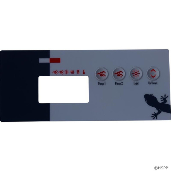 4 Button Topside Overlay, Gecko TSC-19 GE2,  P1, P2, Lt   4 Button Topside Overlay, Gecko TSC-19 GE2,  P1, P2, Lt
