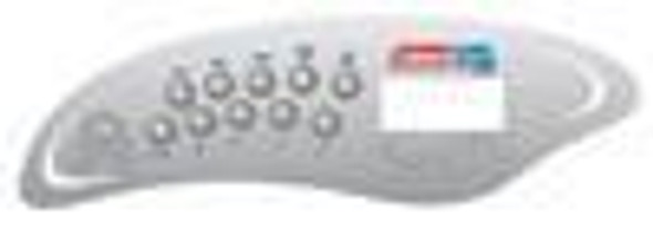 Coleman Spas 103009 Coleman Spas Overlay, 10 Button, Shark Fin, Model 736, 705-706  Coleman Spas 103009 Coleman Spas Overlay, 10 Button, Shark Fin, Model 736, 705-706