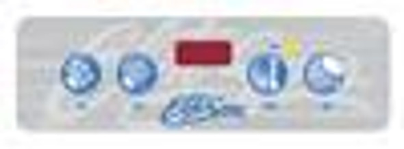 Elite Spas 107077 Elite Spas Topside Overlay, 4 Key, P40, P50, P60 2500, 11801  Elite Spas 107077 Elite Spas Topside Overlay, 4 Key, P40, P50, P60 2500, 11801