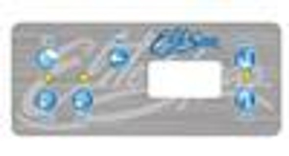 Elite Spas 107275 Elite Spas Topside Overlay, 6 Button, No Blower  Elite Spas 107275 Elite Spas Topside Overlay, 6 Button, No Blower