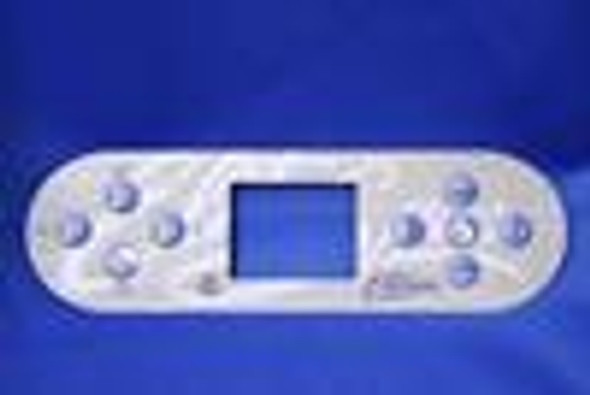 Elite Spas 109248 Elite Spas Topside Overlay, For TP800, 9 Button, J1, J2, LT, BL  Elite Spas 109248 Elite Spas Topside Overlay, For TP800, 9 Button, J1, J2, LT, BL