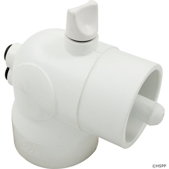  90 Elbow, 2"s x 2"spg, 3/8" Bleed, Dual Thermowells 