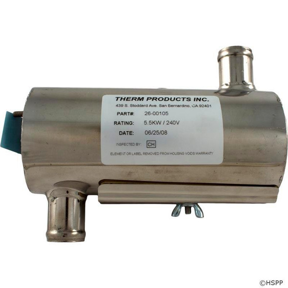  Heater, LowFlow, Discovery Repl,6-5/8" x 3",230v,5.5kW,Gen 