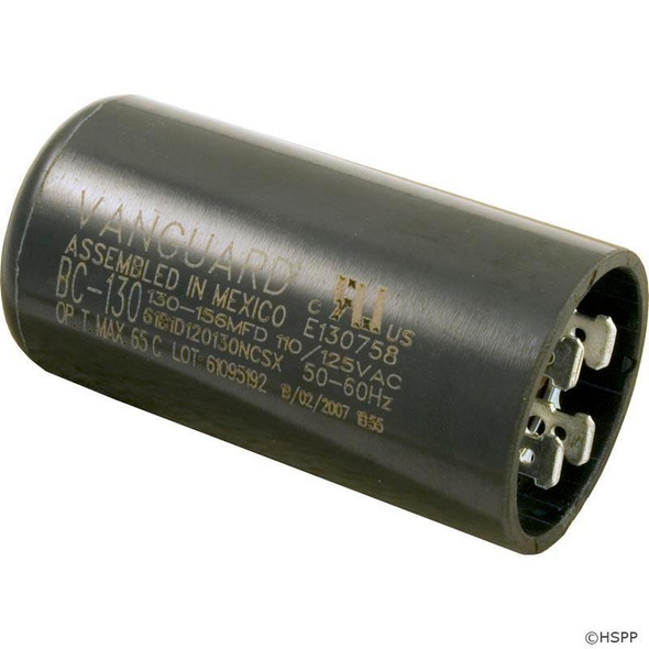 Start Capacitor, 130-156 MFD, 115v, 1-7/16" x 2-3/4"   Start Capacitor, 130-156 MFD, 115v, 1-7/16" x 2-3/4"
