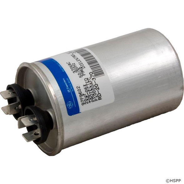  Run Capacitor, 20 MFD, 370v, 1-3/4" x 2-7/8" 