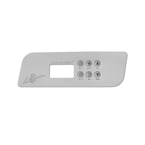5PL-49536 LA Spas Topside OVERLAY, TSC44 2P/BLO 6 BUTTON   5PL-49536 LA Spas Topside OVERLAY, TSC44 2P/BLO 6 BUTTON