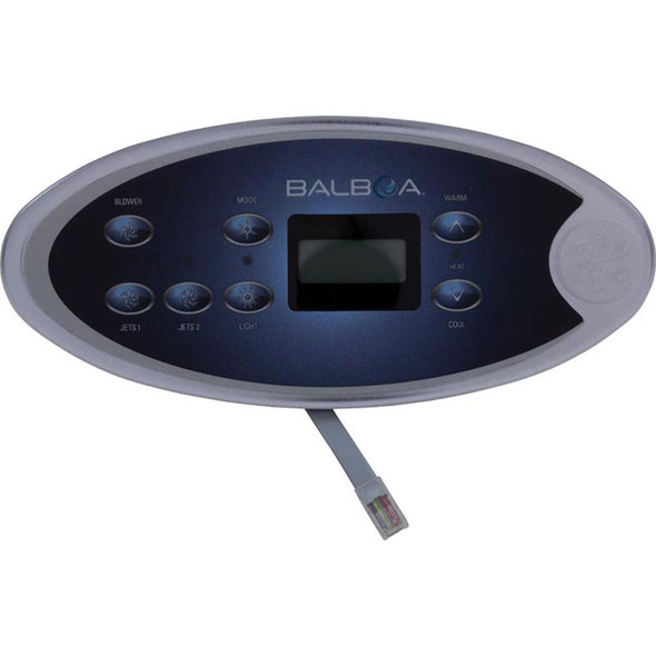 Balboa 7 Button, 54652, Balboa Topside, VL702S, P1, P2, Bl, Lt, Mode, Temp 