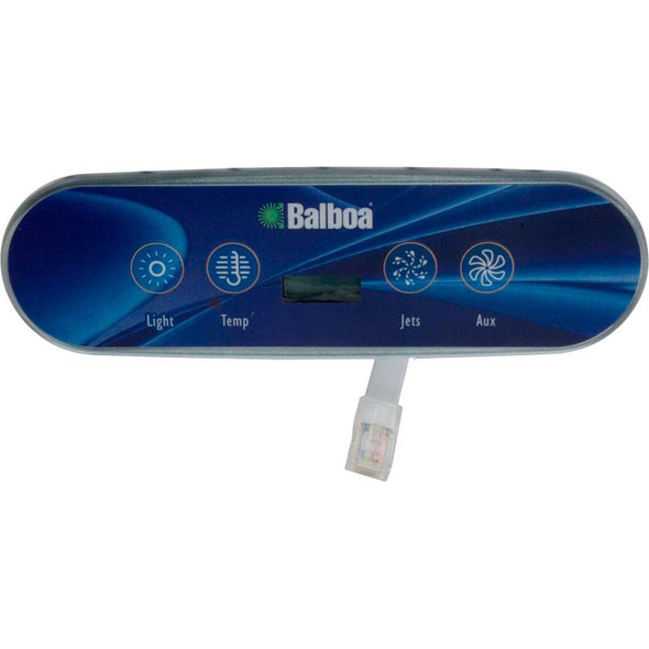  4 Button, 55129, Balboa Topside,  Water Group VL400 Lite Duplex, P1, Aux, Light 