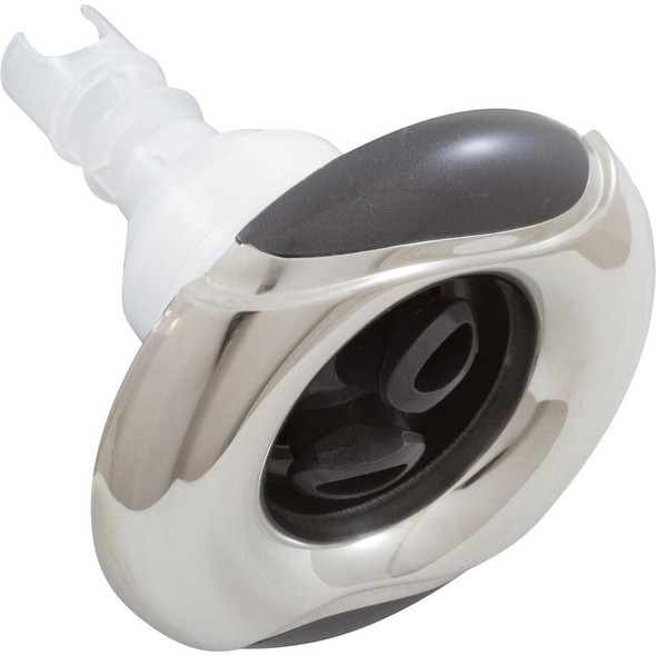 Custom Molded Products 4" CMP Spa Jet Insert, Typhoon 400, Twin Roto, Wave, SS/Graphite Gray 