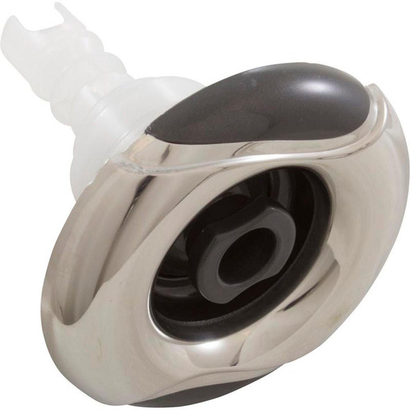 Custom Molded Products 4" CMP Spa Jet Insert, Typhoon 400, Directional, Wave, SS/Graphite Gray 