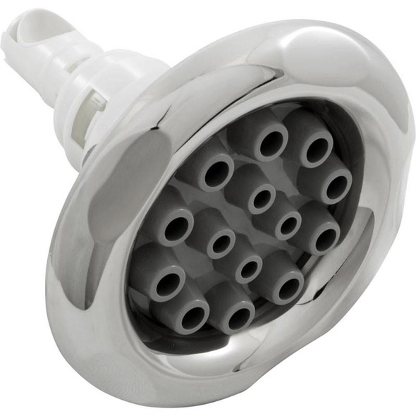 Custom Molded Products 5" CMP Spa Jet Insert, Typhoon 500, Multi Massage, Scallop, SS/Gray 