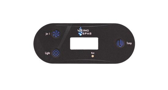 Viking Spas 91081 Viking Overlay , 3 Button 91081 - Single Pump - Use w/91076   Viking Spas 91081 Viking Overlay , 3 Button 91081 - Single Pump - Use w/91076