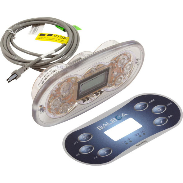  6 Button, 55673, Balboa Topside, TP600, Jet Aux Flip Warm Light Cool, LCD 