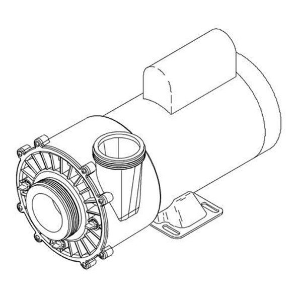  CAL SPAS PUMP 6 BHP, 2 SPEED, 56 FRAME, 230 VOLTS, 60HZ, 1016218 