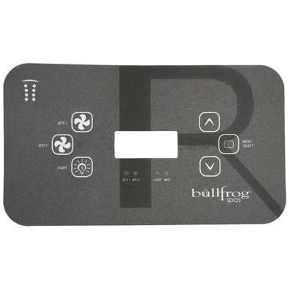 OVERLAY, BULLFROG SPAS, TP600, 2 PUMP R SERIES (USE W/ 65-1916)   OVERLAY, BULLFROG SPAS, TP600, 2 PUMP R SERIES (USE W/ 65-1916)