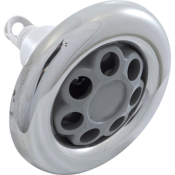  5" Jet Intl, WW Power Storm, Massage, Smth, SS/Gry, Threaded 