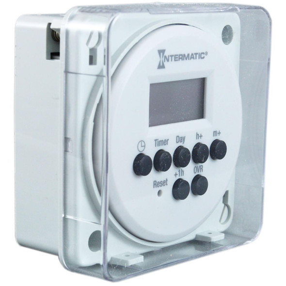 Timer, Digital, Intermatic, 24H/7D, 120-277V, SPDT, Flush Mount   Timer, Digital, Intermatic, 24H/7D, 120-277V, SPDT, Flush Mount