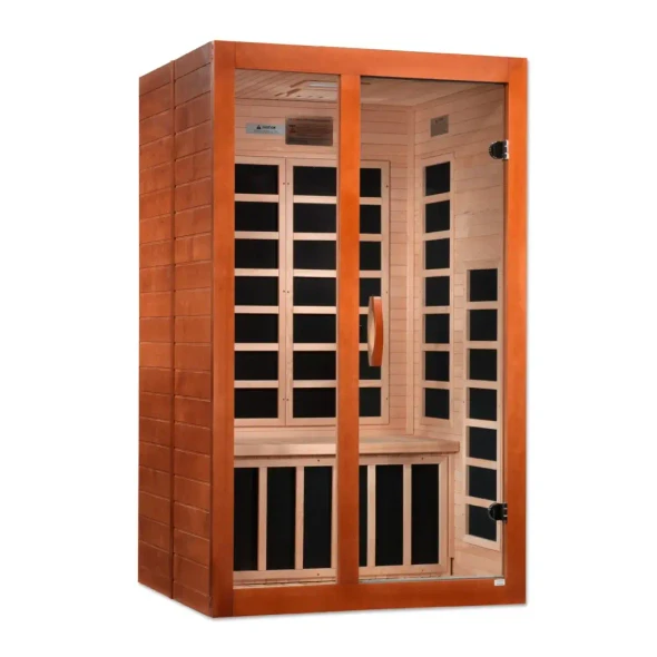 Saunas Dynamic Santiago Elite 2 Person Ultra Low EMF FAR Infrared Sauna DYN-6209-02 Elite 