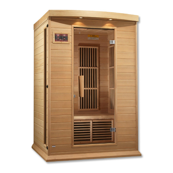 Saunas Maxxus Toulose 2 Person Low EMF Far Infrared Sauna in Hemlock MX-K206-01 