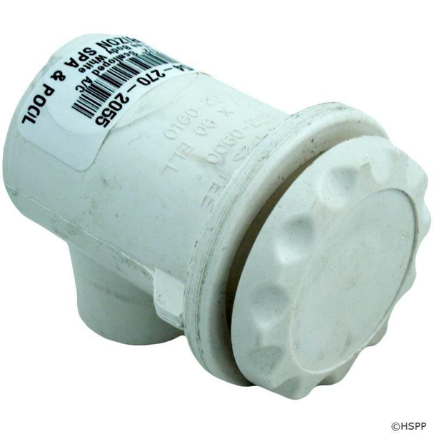  Waterway 1/2" Scalloped A/C Tee Body White 