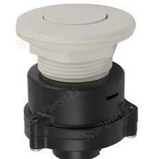  Spa Air Button, TDI 3242 Flush Mount Button, White-Chrome-Brass-S/S 