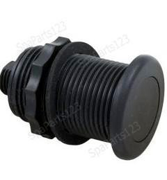  Spa Air Button, TDI 3428 LowProfile Button, Black-Bone-Chrome-White 