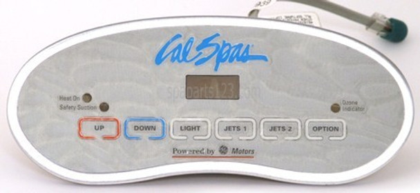 ELE09200596 Cal Spa Topside Control Panel 2200 6 BUTTON **Discontinued**
