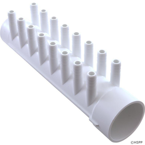  Spa Manifold 1-1/2"Skt x 1-1/2"Spig W/(16)3/8" Barbs 