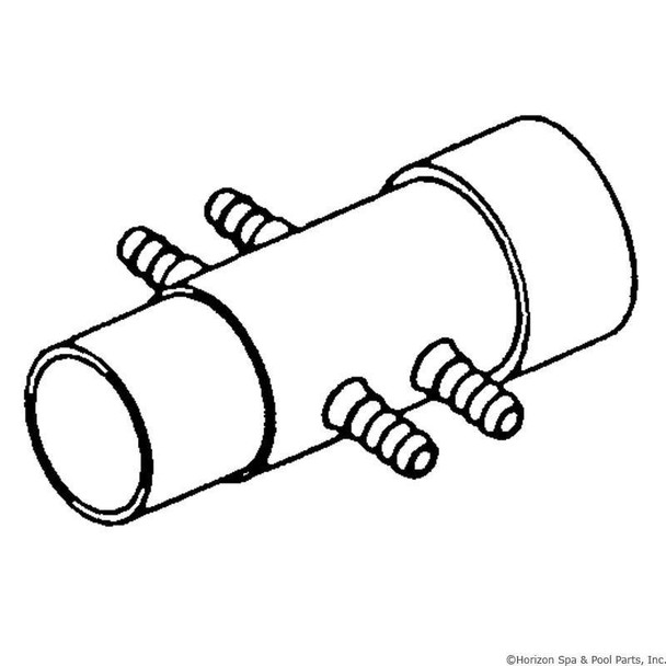  Spa Manifold 1.5" W/(4) 3/8" Barbs 