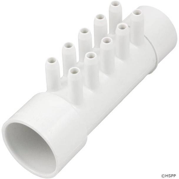  Spa Manifold 1.5"sxSpg W/(10) 3/8" Smooth Barb 