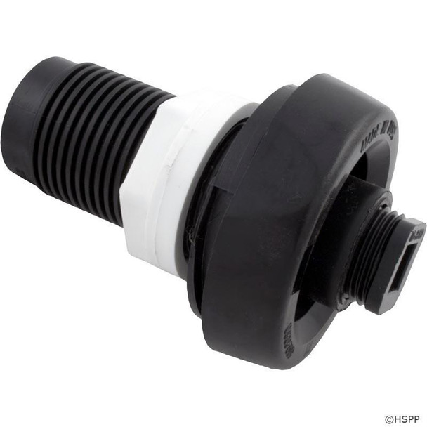  Spa Drain/Fill Valve, 1"s, Black 