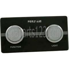  Spa 2-Button Panel Kit Black/Chrome (Air) 