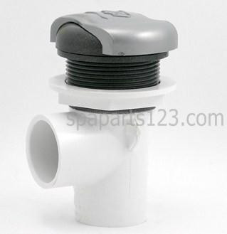 Cal Spas PLU21300470 Cal Spa DIVERTER VALVE - 1" SILVER HANDLE W/DARK GREY CAP 