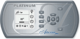 Artesian Spas 33-0113-82, Artesian Spas Topside Overlay, In.K660, Plat. Lo-Pro - Replaced w/ one in second picture  