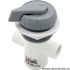  Hydro-Air Hydroflow 1/2" 3-Way Valve Assy, Black-Grey-White 11-4040 