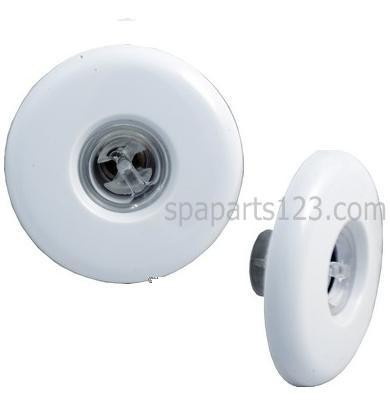  GG Pulse Spa Jet W/Clear Internal, White-Plstc Brass-Plstc Chrome 