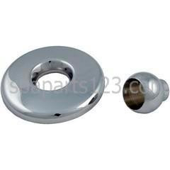  GG Mini Spa Jet Escutcheon & Eyeball, Metal Brass-Metal Chrome 