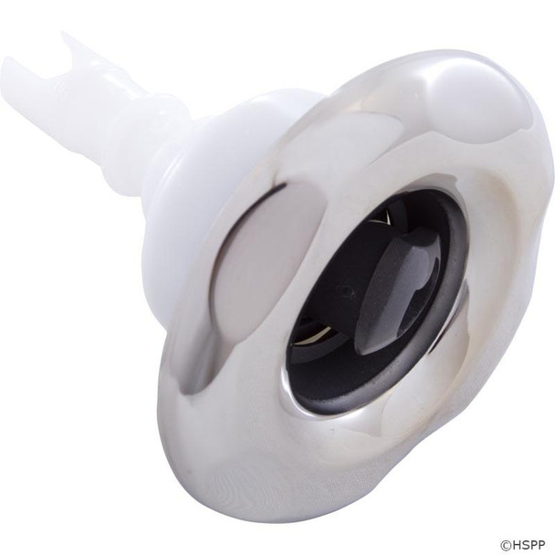 Custom Molded Products 3" CMP Spa Jet, Typhoon 300, Roto, SS/Graph Gray, Scalloped 