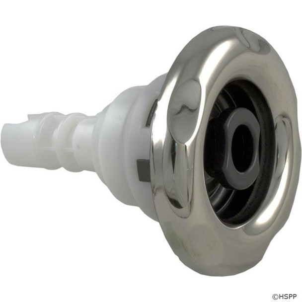  3 3/8" CMP Spa Jet Insert, Typhoon 300, Directional, Scallop, SS/Graphite Gray 