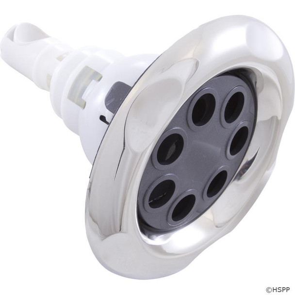  5" CMP Spa Jet Insert, Typhoon 500, Massage, Scallop, SS/Graphite Gray 