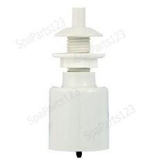  Spa Air Button, Sm Bezel Short Stem, White 