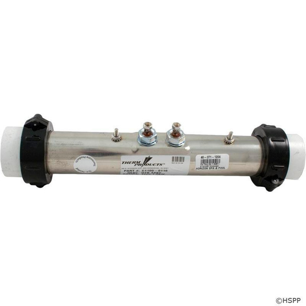  9 7/8" Coleman Spas Flo Thru Heater 1.0kW 1.5" x 9.625" (C1100-0116) 