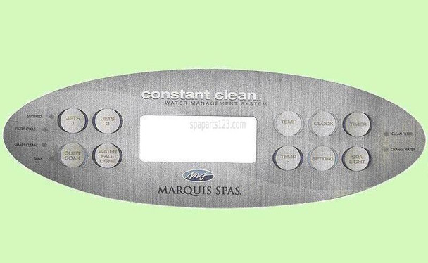 Marquis Spas 650-0647 Marquis Spas Overlay, 10 Button Topside, 2007  