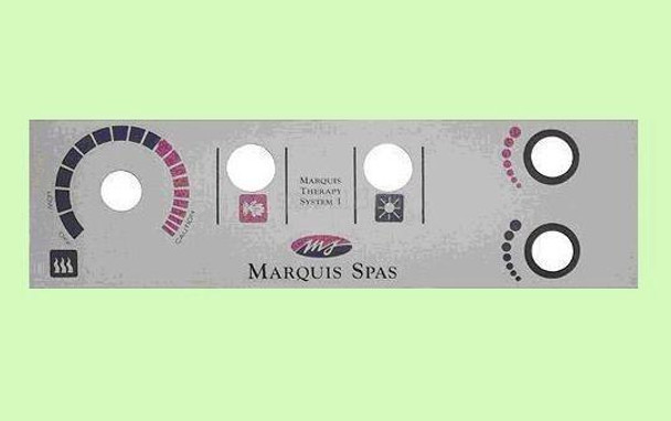 Marquis Spas 650-0013 Marquis Spas 1 & 2, 2 Button W/ Twist Air Topside Panel Overlay 