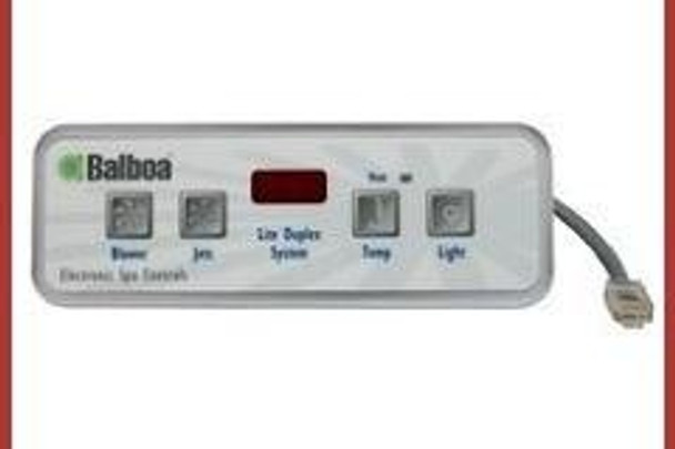  4 Button, 51676 Balboa Topside, Lite Duplex Digital, LED **REPLACED WITH 58-355-1144 
