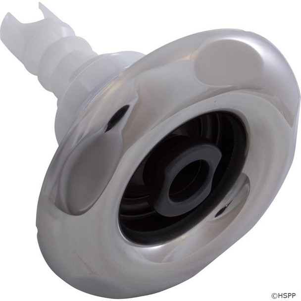  4" CMP Spa Jet Insert, Typhoon 400, Directional, Scallop, SS/Graphite Gray 