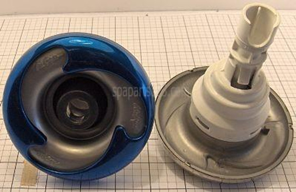 Cal Spas PLU21703630-BLU, 4.25" Cal Spa Jet Insert, Storm Jet, Maxi Flow w/ Blue SS 