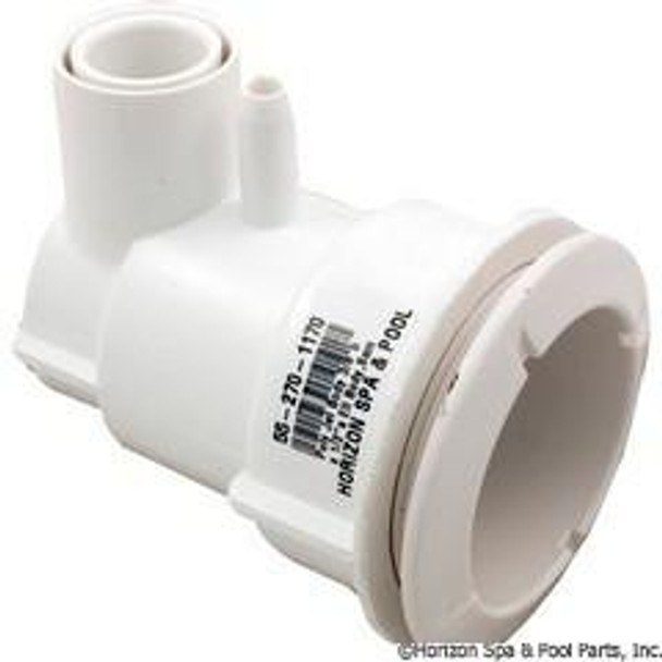  2 5/8" Spa Poly Jet Body 3/8" b x 1/2" s Ell Body,Same Side 