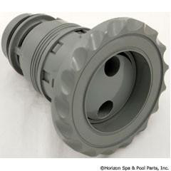 Dynasty Spas 3 3/8" Spa Jet. Deluxe Poly Jet Pulsator Black. Grey Dark Grey, Black, Clear, White 